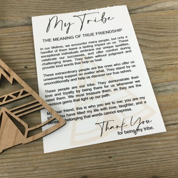 My Tribe The Meaning of True Friendship Story Card Ornament - Picture 10 of 10